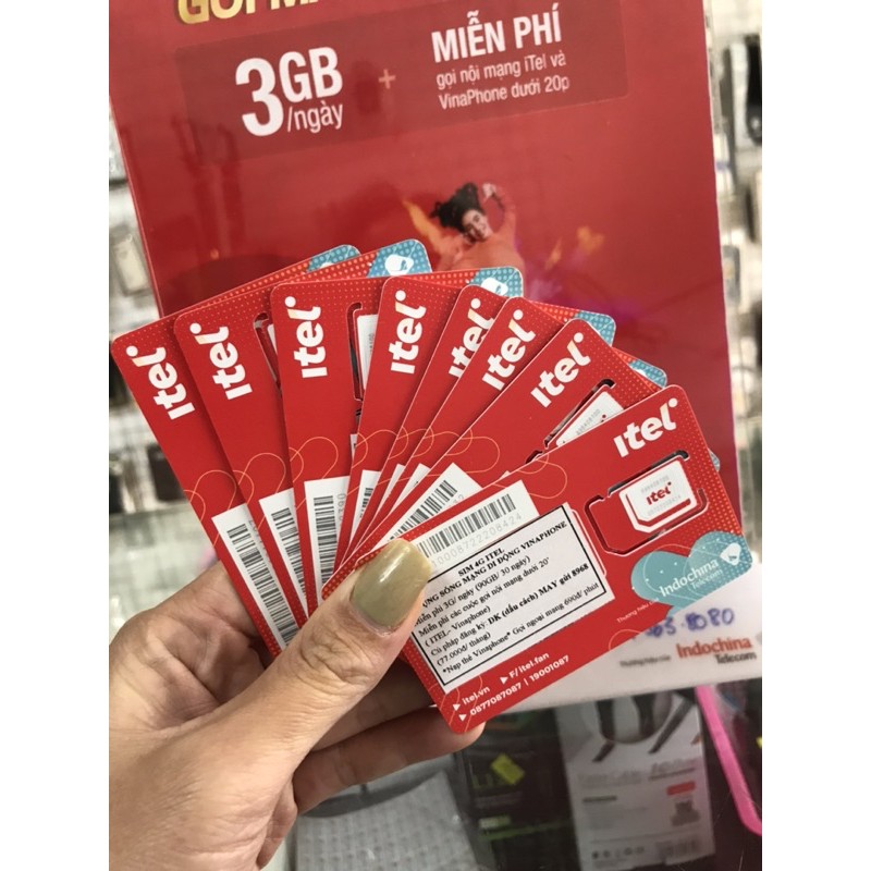 Sim 4G itel chạy mạng vinaphone