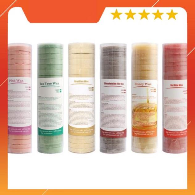 (500g) Sáp wax lông dạng khoanh chuyên dụng tẩy lông toàn thân, bikini, tay chân có chia từng cục wax lông tiện lợi
