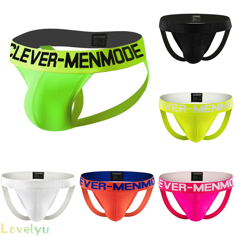 &lt;READY STOCK&gt;Mens Underwear Mesh All Seasons M~XL Backless Nylon Bikini Panties Boys100% brand new！