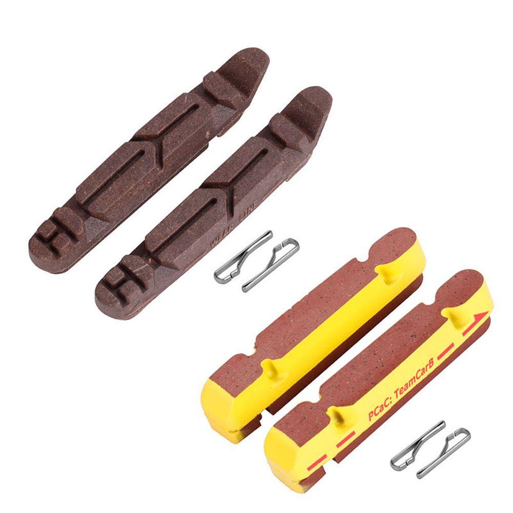 1 Cặp Má Phanh Thay Thế Bằng Hợp Kim Carbon Chất Lượng Cao Cho Xe Đạp