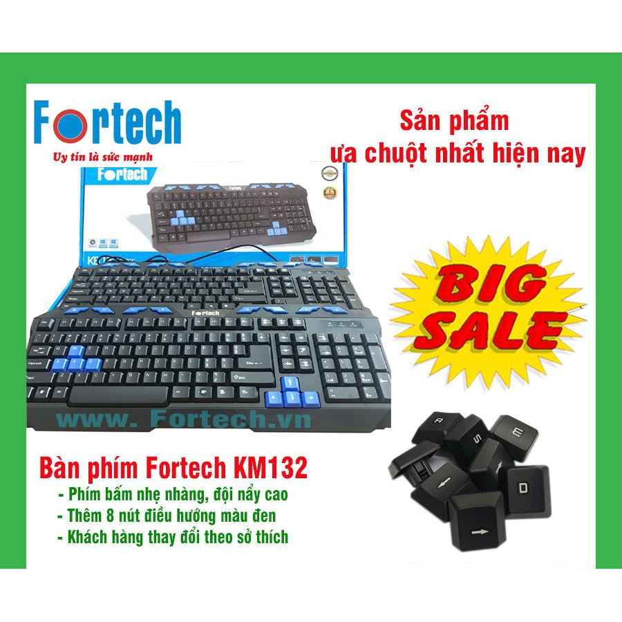 Bàn phím Fortech KB132 Multimedia