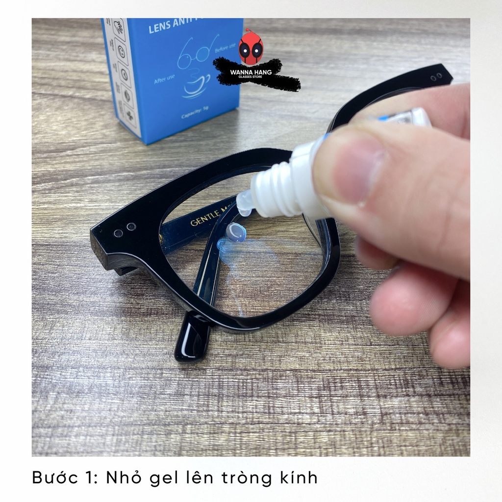 Dung dịch chống mờ kính Lens Nano Anti-Fog Spray hiệu quả 100% chống bám hơi nước trên kính mắt 5g Wanna Hang- PK-07