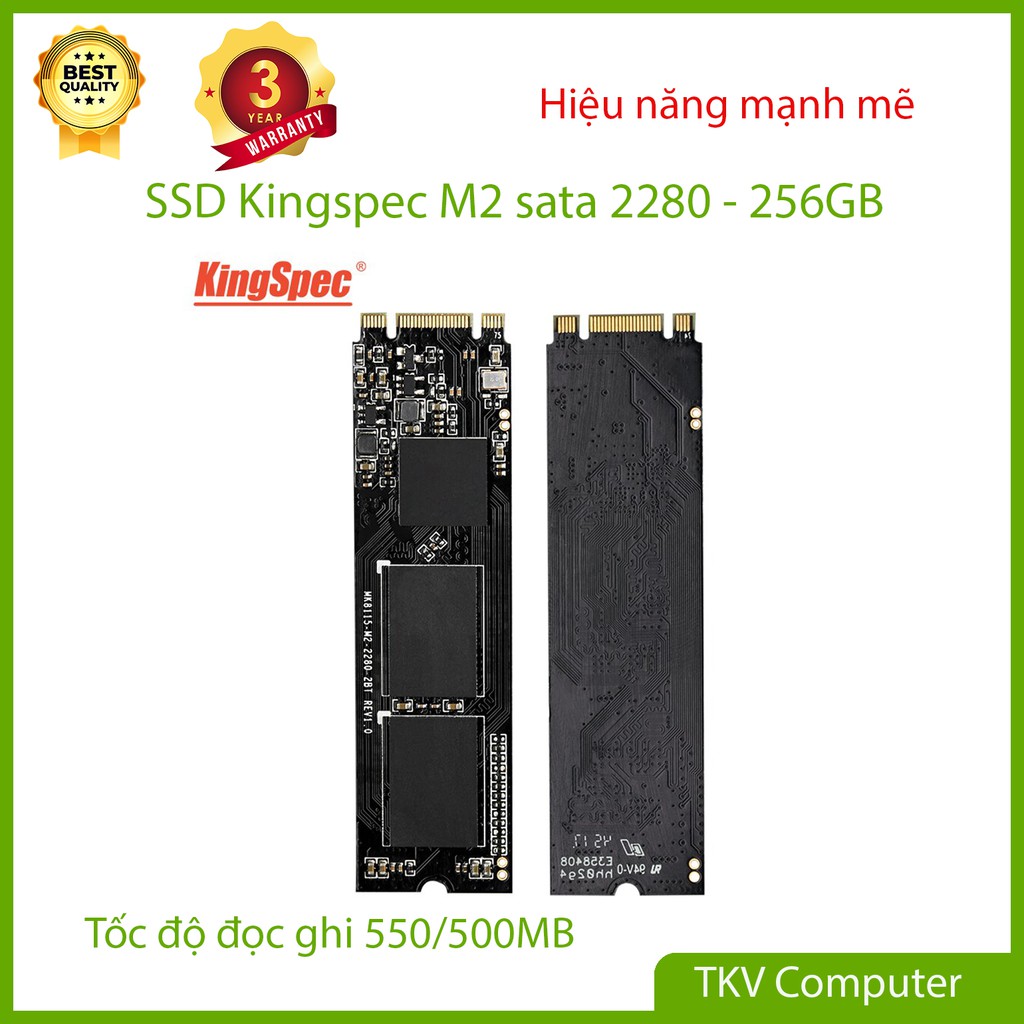 Ổ cứng SSD M2 SATA(NGFF) Kingspec 128 - 256GB M.2-2280 Sata NT-128 NT-256 | BigBuy360 - bigbuy360.vn