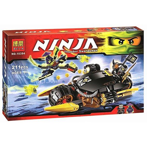 Đồ chơi lắp ráp Non Lego Ninjago Bela 10394 Season Phần 5 Xếp Mô Hình Minifigures Ninja Cole Xe Rồng Ma