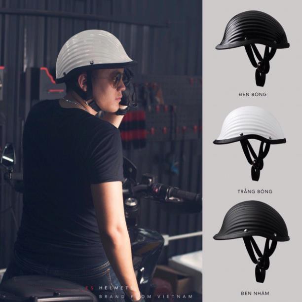 MŨ BẢO HIỂM THỜI TRANG NỬA ĐẦU KIỂU VỎ SÒ - ASA HELMETS