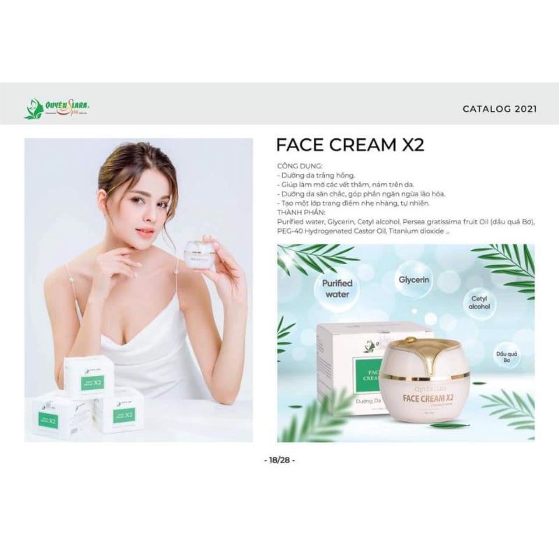 bán sỉ kem face x2 quyên lara