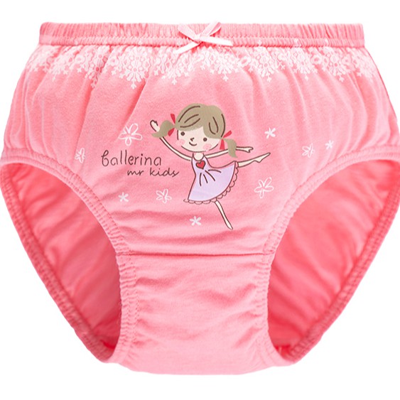 Hàng Có Sẵn [Hàng Có Sẵn] B1466#Set 5 Quần Lót cotton In Họa Tiết Hoạt Hình Cho Bé Gái