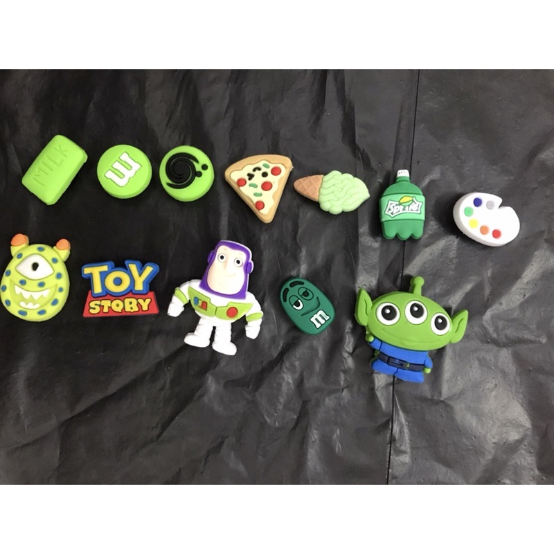 Combo 12 sticker dán dép - Phụ kiện nút giày Crocs Jibbitz siêu hót