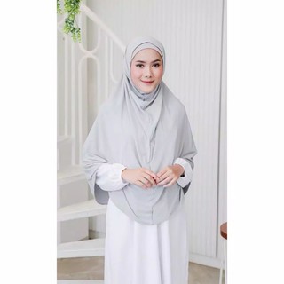 Khăn Trùm Đầu Hijab Màu Xám Nhạt Thời Trang