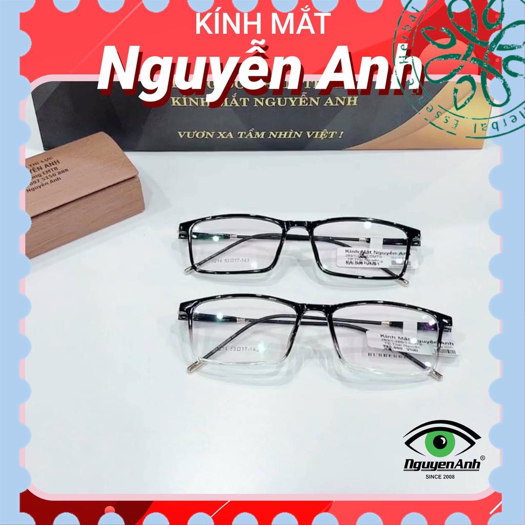 gọng kính cận kim loại nam nữ titan mắt tròn/vuông cho mặt to,dài