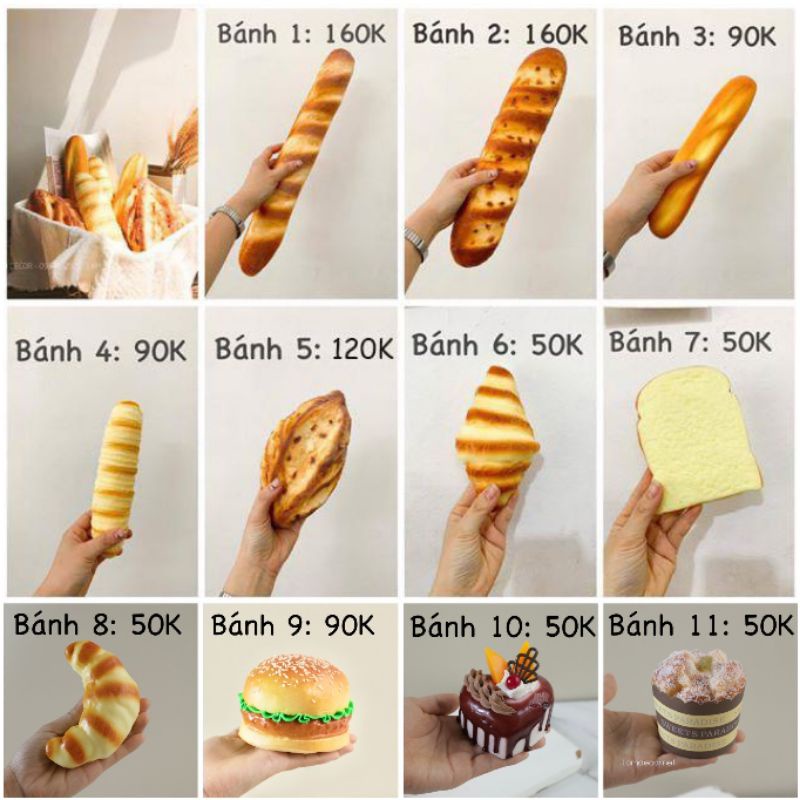 Bánh Mì Giả Trang Trí Shop, Phụ Kiện Chụp Hình