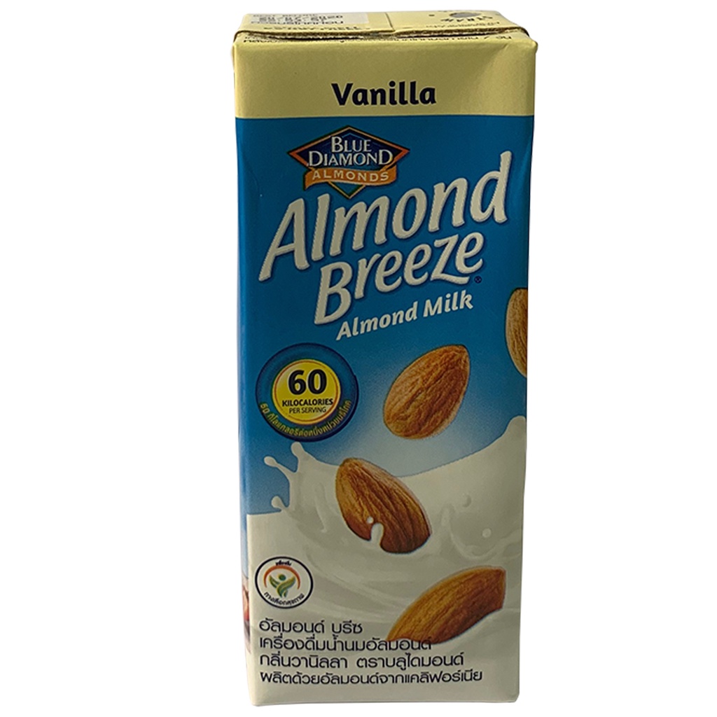 [HSD 22/07/2022] Sữa hạt hạnh nhân ALMOND BREEZE vị VANILLA Hộp 180ml (Lốc 3 hộp)