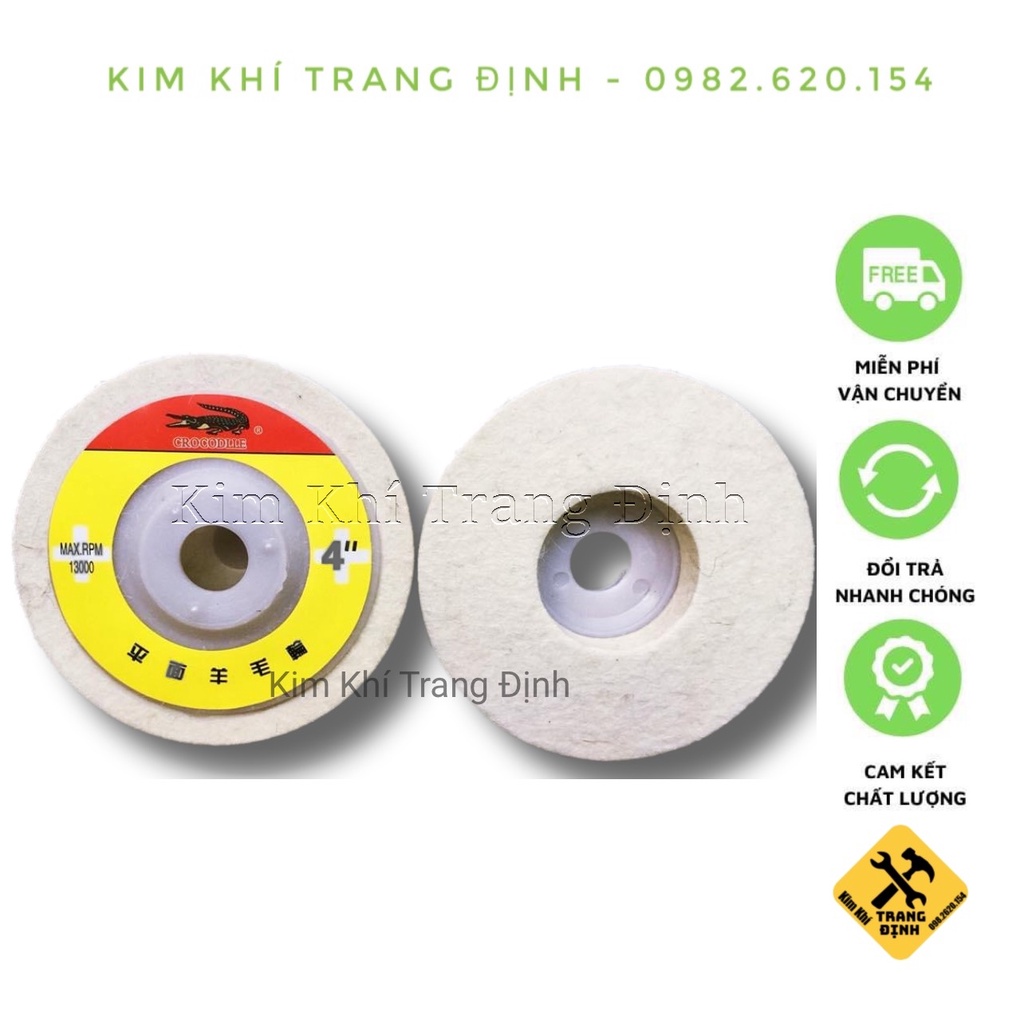 Bánh Nỉ Đánh Bóng 100mm LOẠI XỊN