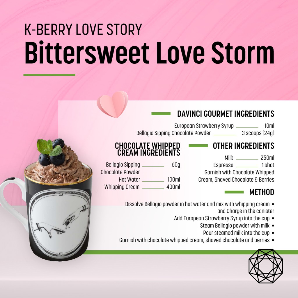 Bột Cacao không sữa / Bellagio Sipping Chocolate Powder - DaVinci Gourmet