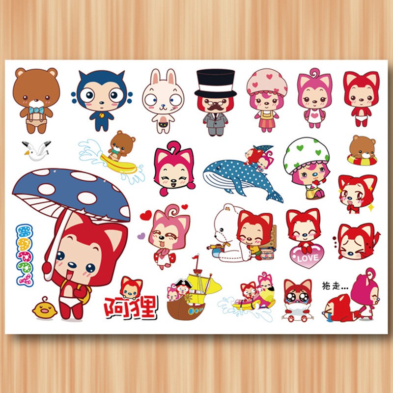 Sticker dán trang trí vali du lịch hình ngộ nghĩnh ( One Piece, Hello kitty, Doremon... )