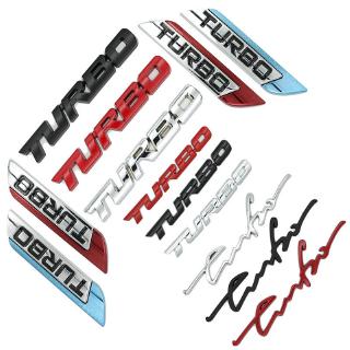 Logo xe hơi tăng áp bằng kim loại ô tô TURBO Sports TURBO Nhãn dán xe hơi Nhãn dán thân xe Nhãn đuôi Nhãn cào Nhãn dán trang trí