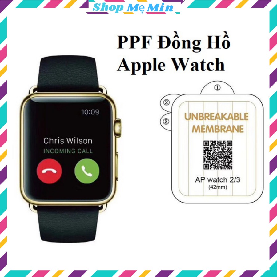 Dán PPF cho Apple Watch chống trầy xước tuyệt đối, cho apple watch 1,2,3,4,5