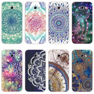 Ốp điện thoại tpu dẻo họa tiết hoa mandala độc đáo cho samsung galaxy a6 a8 2018 plus a7 2017 a8 2018 a6 a9 2018