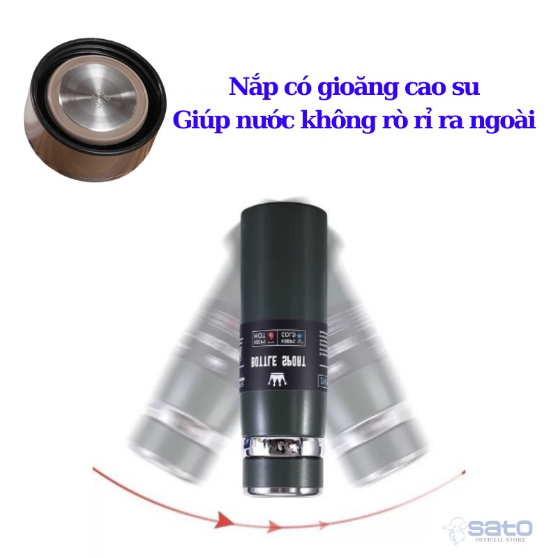 [CHỌN MÀU] Bình đựng nước giữ nhiệt INOX 304 to 1000ml cao cấp giữ nóng lạnh lâu Bottle Sport | BigBuy360 - bigbuy360.vn