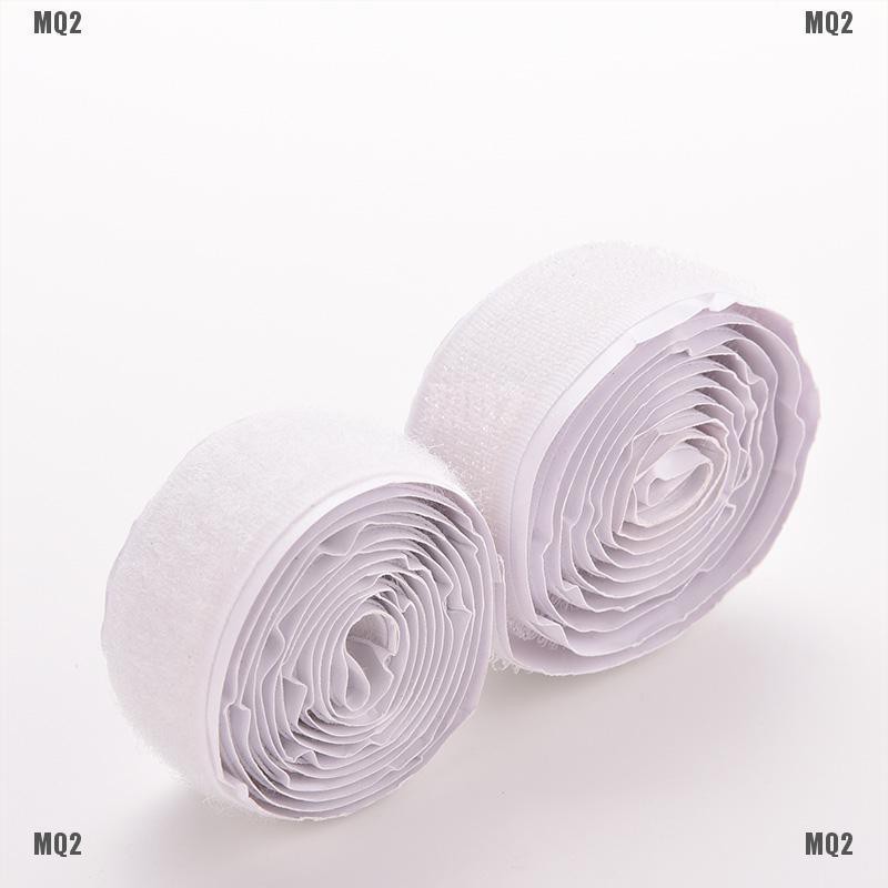 {MQ2}2 Rolls Strong Self Adhesive Velcro Hook Loop Tape Fastener Sticky 3ft New