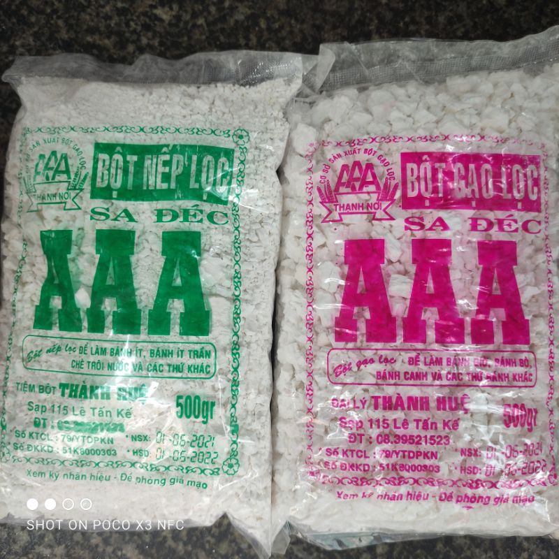bột nếp, bột gạo Sa Đéc truyền thống gói 500g