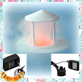 Máy phun sương tạo khói, giá đỡ nổi trên mặt nước và quả cầu thủy tinh, trung trang trí phong thủy, thác nước phong thủy