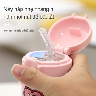 ✼✢♙Cốc cách nhiệt nữ cốc nước bằng thép không gỉ nhỏ và dễ thương có giá trị cao cô gái trái tim cá tính sáng tạo cốc rơ