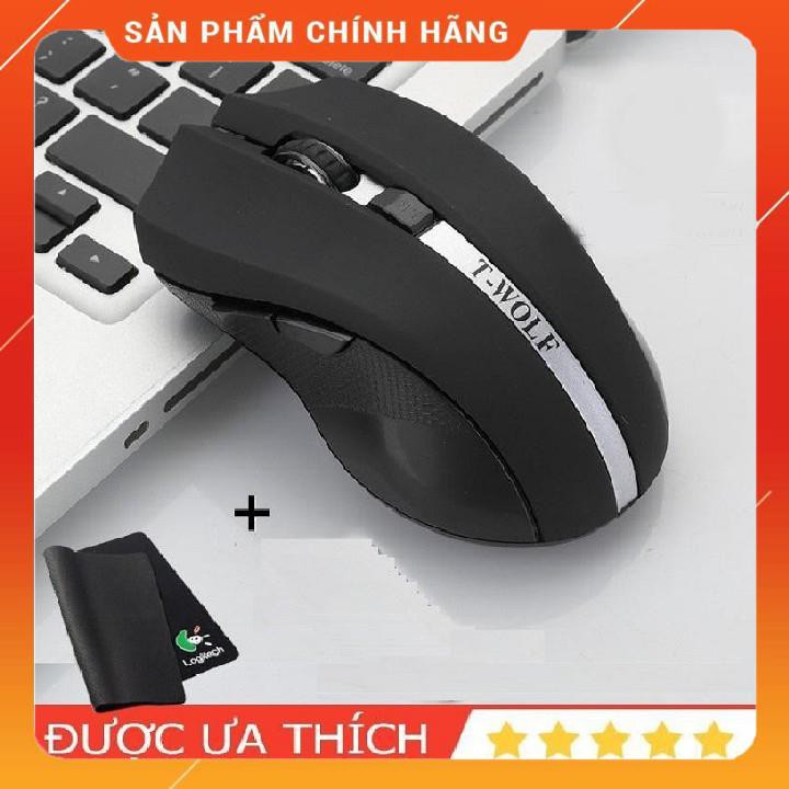 ✿ TẶNG KÈM 2 PIN _ Chuột KHÔNG DÂY Cao Cấp QUEEN-5 Chất Từng Centimet _ Mua về sài ngay