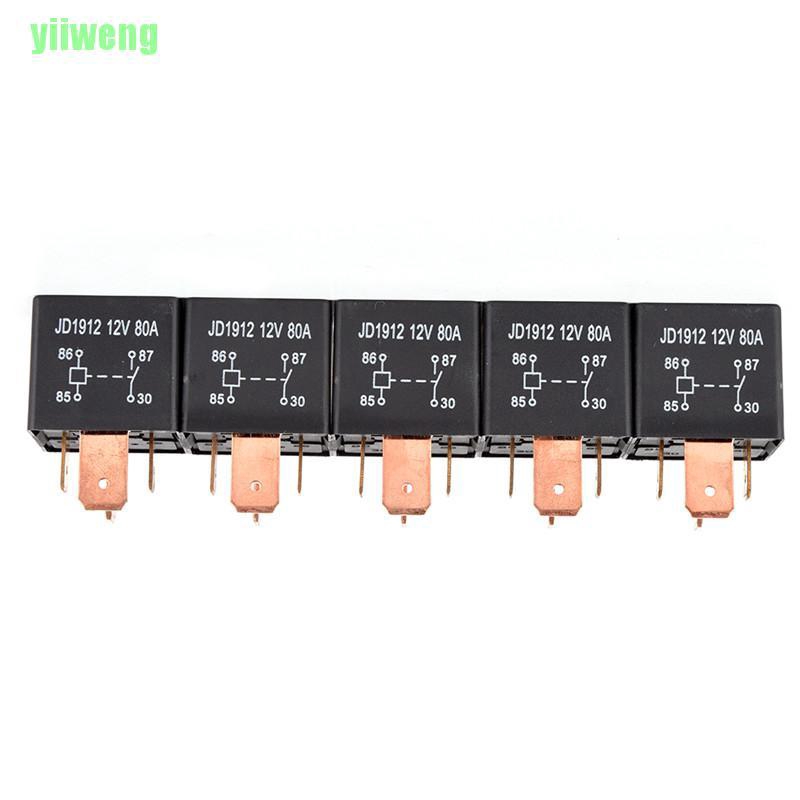 Rơ Le 4pin Dc 24v 12v 80a Jd1912 Cho Xe Hơi