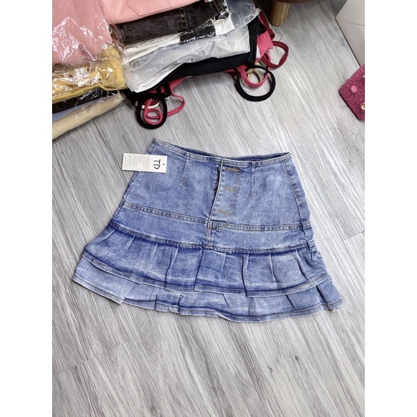 VÁY JEAN 2 TẦNG