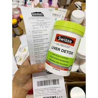 Viên uống Giải Độc Gan Swisse Ultiboost Liver Detox lọ 200 viên - Úc