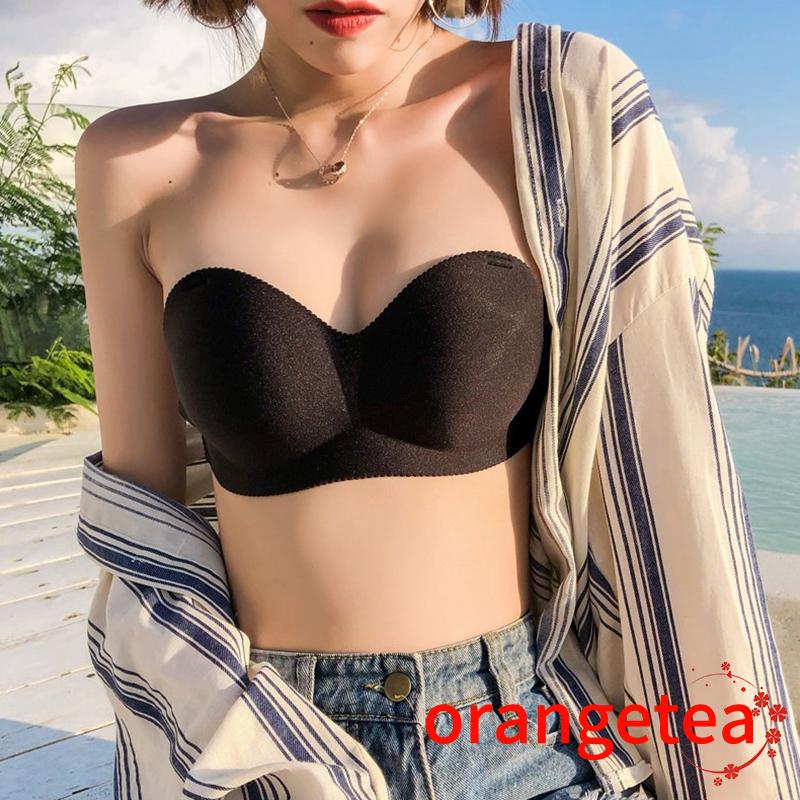 Áo Lót Nâng Ngực Không Dây Màu Trơn Dành Cho Nữ