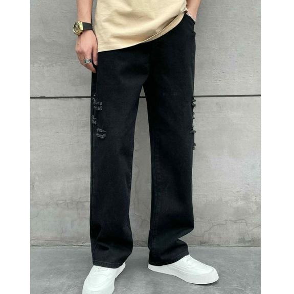< Cod# Quần JEANS Nam Rách Gối Thời Trang Size 27-38