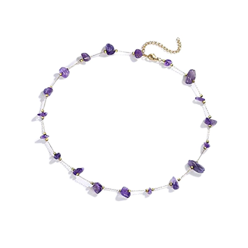 Vòng Tay Mã Não Đỏ / Tím Đính Pha Lê May Mắn &amp; Thịnh Vượng Cho Nữ