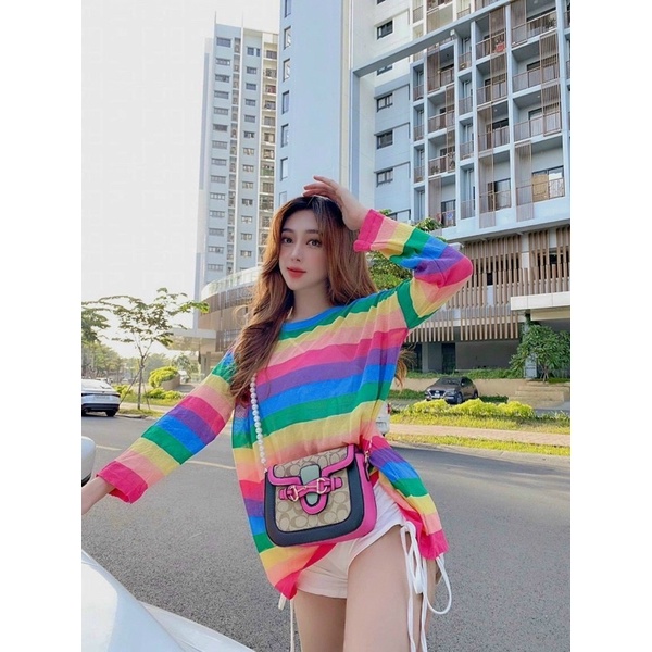 Áo len giấy 7 màu