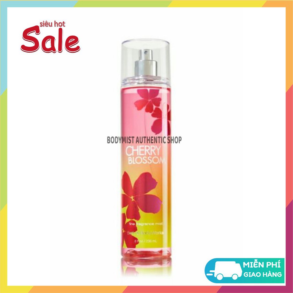 Xịt Thơm Toàn Thân Bath And Body Works  - Cherry Blossom  _ [𝑩𝒐𝒅𝒚𝒎𝒊𝒔𝒕 𝑨𝒖𝒕𝒉𝒆𝒏𝒕𝒊𝒄]