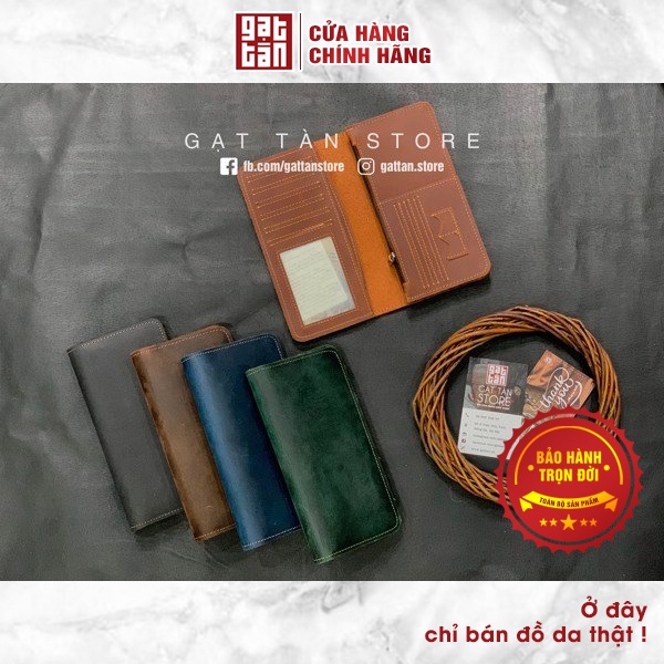 [BẢO HÀNH TRỌN ĐỜI] Ví Dài Nam / Bóp Da Nam Đựng THẻ Cao Cấp Hàng Đẹp Gạt Tàn Store / Cam Kết Da Bò Thật 100% - VD-L145