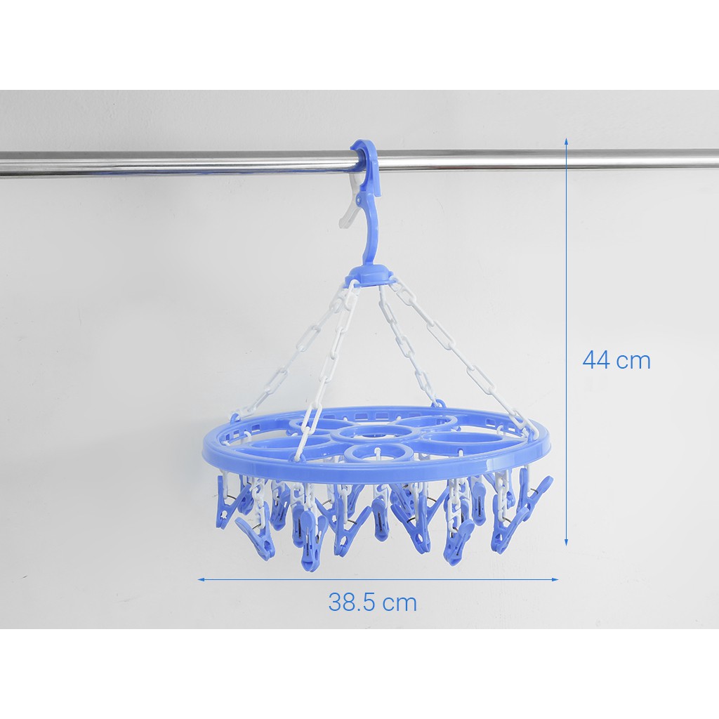 Móc dù tròn kẹp quần áo trẻ em nhựa Duy Tân 25 kẹp