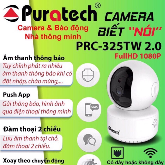 Camera wifi Puratech PRC-325 1080P