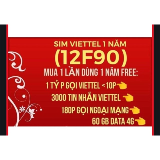 Sim Viettel cả năm không cần nạp thẻ