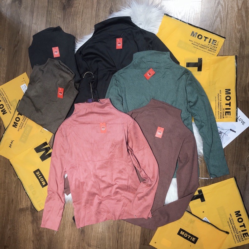 [SẴN SLL] Áo giữ nhiệt nữ 💖FREESHIP💖 Áo Len Cổ Lọ Xuất Nhật MoTie (Túi Zip) | BigBuy360 - bigbuy360.vn