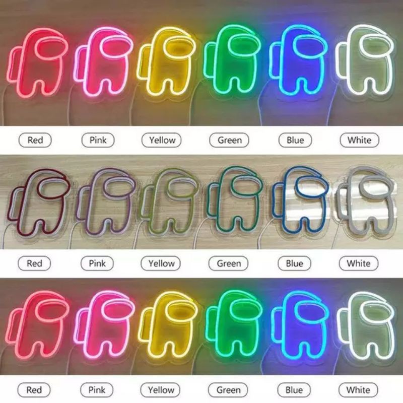 ĐÈN TRANG TRÍ LED NEON AMONG US [NHIỀU MÀU]