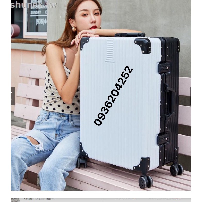 Vali khung nhôm khoá sập size26 TSA 2 màu  1 đổi 1 trong 15 ngày .