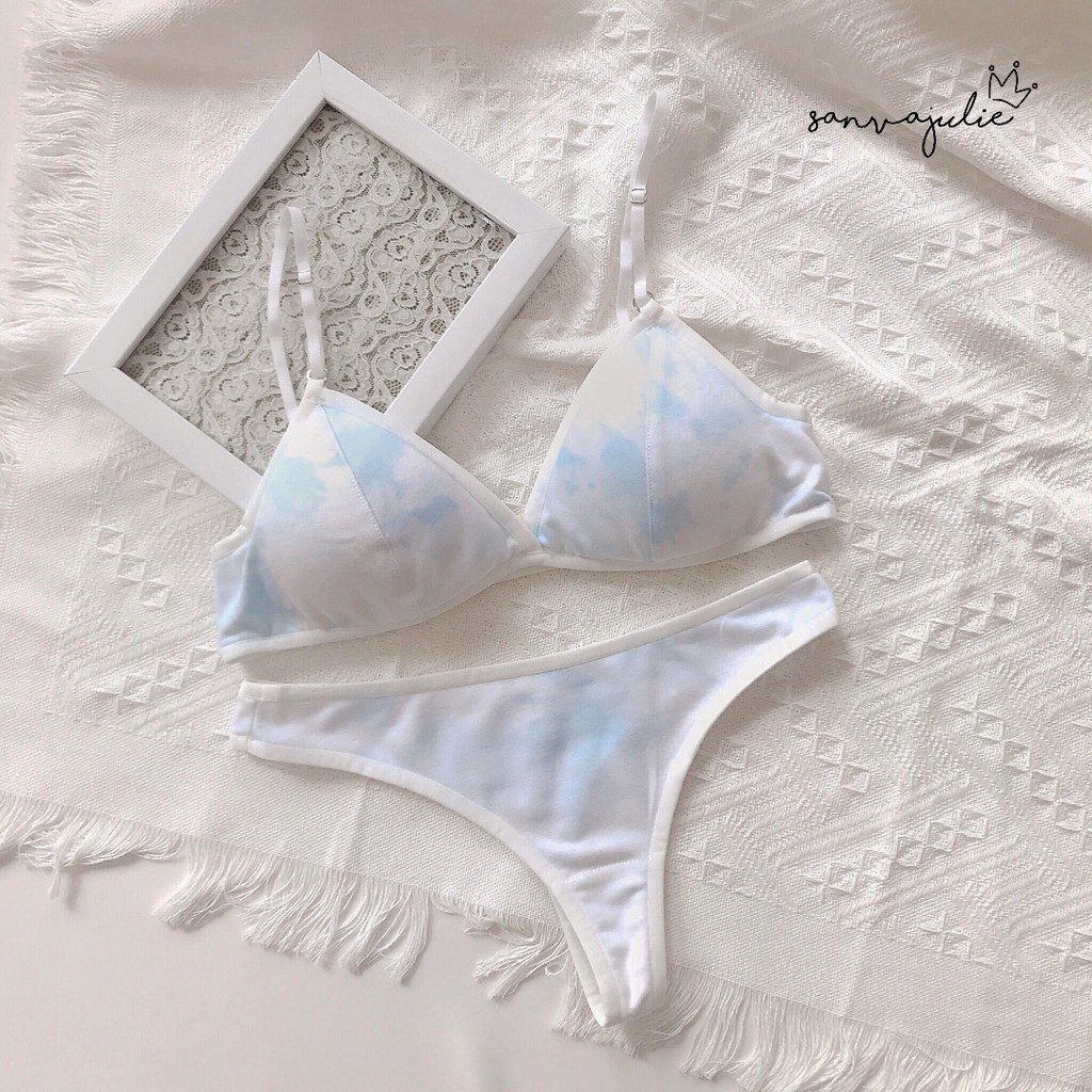 Bộ đồ lót Galaxy 02 (Thiết kế) - áo không gọng có mút - quần lọt khe | BigBuy360 - bigbuy360.vn