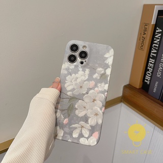 Skin Friendly Flower Phone Case Compatible with iPhone 13 Pro Max 12 11 Mini X XS Max XR SE 8 Plus 7 6 6S Aesthetic Ins Newest Fashion Korean Style Retro Classic Cute Cartoon Couple Shockproof Protective TPU Cover Shell