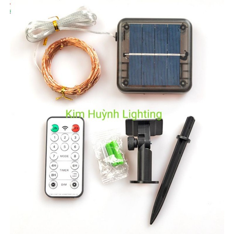 Dây đèn led đom đóm Fairy Light sử dụng năng lượng mặt trời, trang trí ngoài trời