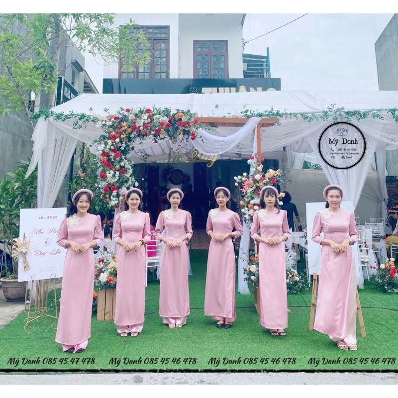 Combo 6 Áo dài bưng quả - áo dài bưng mâm  - Long Mỹ Siêu Rẻ