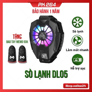 Quạt tản nhiệt điện thoại sò lạnh MEMO DL05 FL05 G6 chơi PUBG FF ROS Siêu