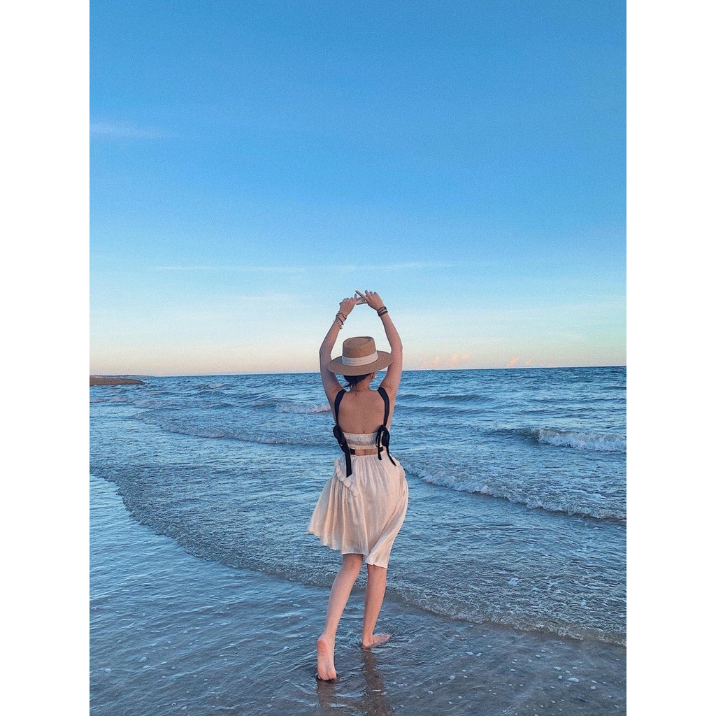 Đầm dạo phố hai dây đen, tùng xòe tung tăng - Omi Dress | BigBuy360 - bigbuy360.vn