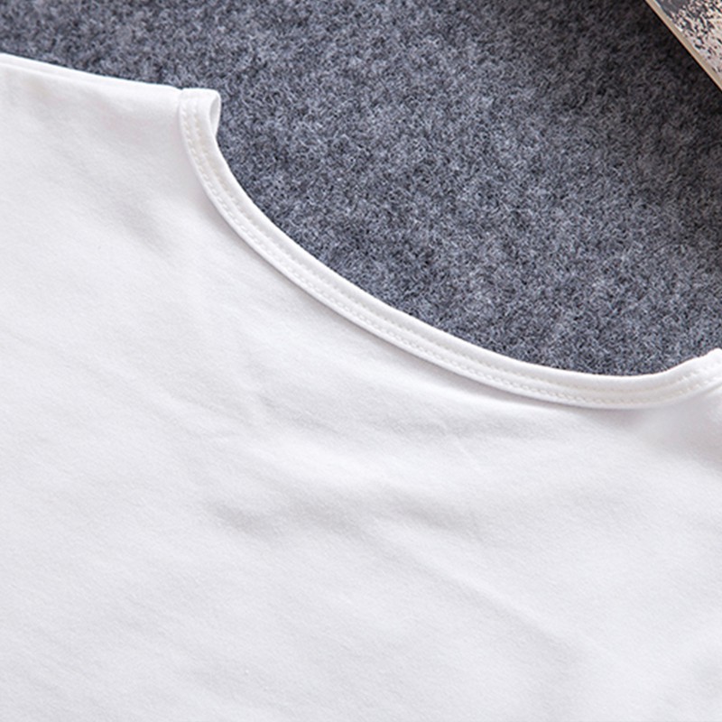 T-shirt ngắn tay cotton đồng phục học sinh đồng phục cho bé trai.